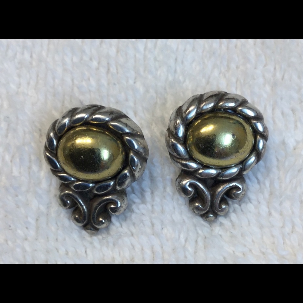 Brighton gold and silver earrings